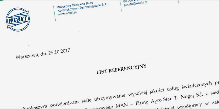 List referencyjny od WCBKT