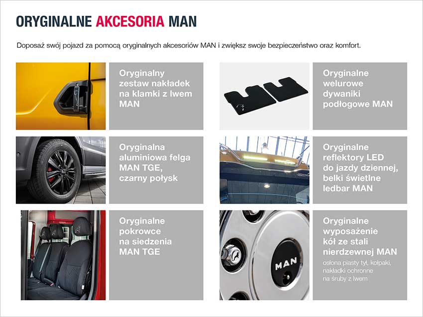 oryginalne akcesoria MAN